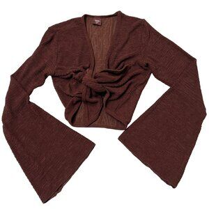 MONDAY Swimwear St. Barth's Top in Shaded Oak Crinkle